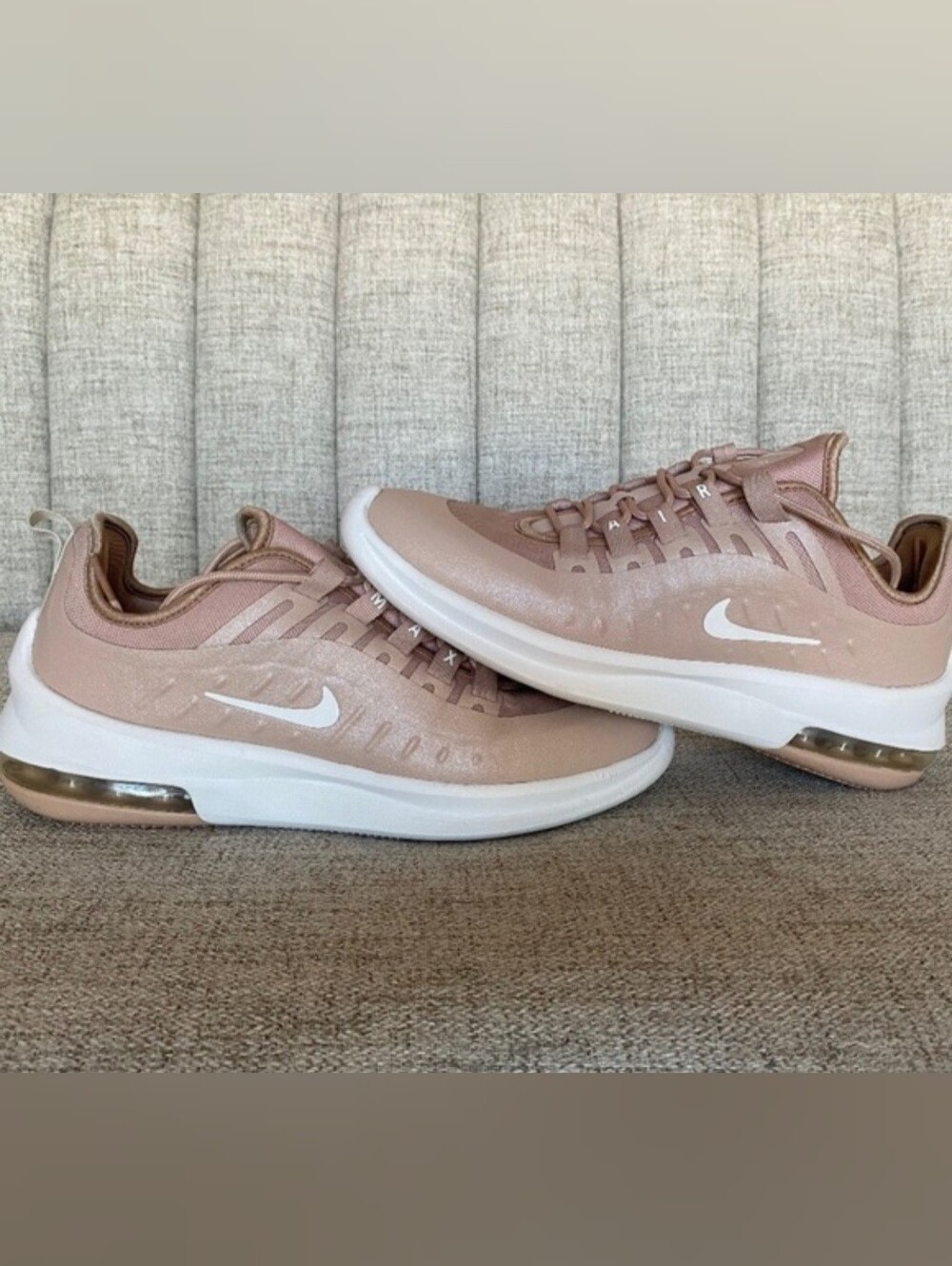 Nike Women's Rose Gold/White Athletic Sneakers